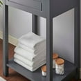 thumbnail image 6 of Vanity Cabinet (Sink not included), Grey Gray, Wood, Hotel Bedroom Bathroom, Modern Contemporary HB34262, 6 of 8