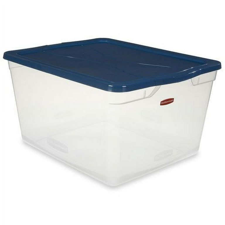 Rubbermaid Clever Store Basic Latch Storage Bin with Lid - Clear, 41 qt -  Fry's Food Stores