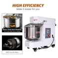 thumbnail image 4 of Hakka Commercial Dough Mixers 5 Quart Stainless Steel Spiral Mixer-DN5(110V/60Hz,1 Phase), 4 of 8
