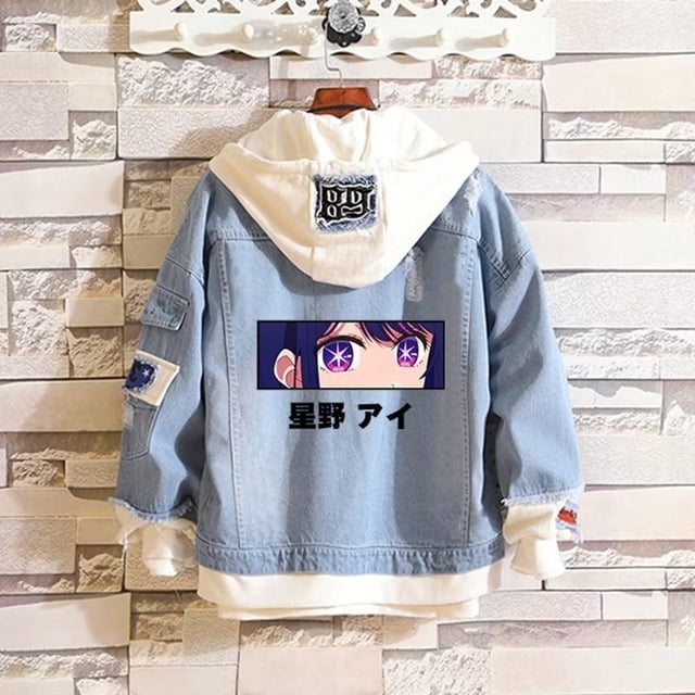 Chaqueta vaquera OSHI NO KO Autumn Anime para mujer