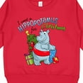 thumbnail image 3 of Inktastic I Want a Hippopotamus for Christmas Toddler Sweatshirt, 3 of 4