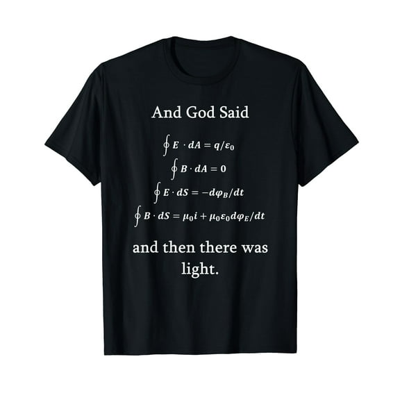 Maxwell Equations Physics Nerd Funny Physicist Gift Science T-Shirt