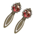 thumbnail image 2 of Rose Leopard Vintage Copper-Colored Lace Bookmarks: Stainless Steel Reading Accessories for Book Lovers - Set of 2, 2 of 5