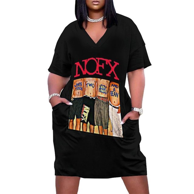 Vestido de vendaje para mujer, estilo vintage, retro, Nofx, para amantes de la música