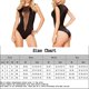 thumbnail image 2 of Conjunto de lencería Mujeres Bodycon Deep V Body Malla Empalme Ropa de dormir (Negro XL) FLhrweasw Para estrenar, 2 of 2