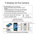 thumbnail image 3 of Placa de Desarrollo T-Display-S3-Pro + Cámara OV5640 de 5 MP, ESP32-S3, Módulo LCD Táctil de 2,33 Pulgadas, Wi-Fi 802.11 BLE 5 + Bluetooth Mesh C, 3 of 5