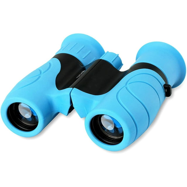 Jumelles pour Enfants Haute Résolution 8x21, Cadeau pour Garçons & Filles Jumelles Compactes Antichoc pour Observation des Oiseaux, Randonnée, Camping, Voyage, Apprentissage, Jeux d'Espion & Exploration