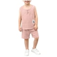 thumbnail image 2 of Antinious Toddler Boys Summer Casual Tank Top Track Outfit with Elastic Waist Shorts, 2 of 5