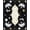 Black, Pattern 17, variant on ODIKA 8'x10' Washable Area Rug Non-Slip Chair-Friendly Mat Gothic Haul Phase Ornate Scroll Border Mystical Corridor Grey for Dining Room, Large Office, Lounge
