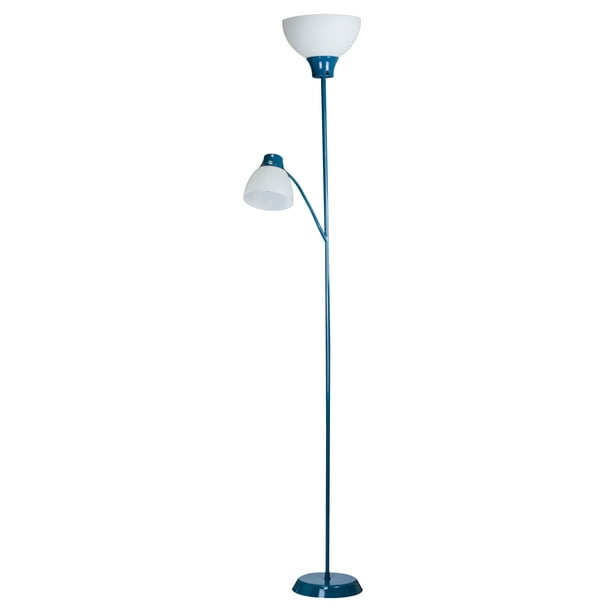 Mainstays 6ft Led Floor Lamp With, Mainstays White 5 Light Floor Lamp With Multi Colored Shades