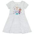 thumbnail image 2 of Disney Frozen Elsa Princess Anna Olaf 2 Pack Skater Dresses Toddler to Big Kid, 2 of 5