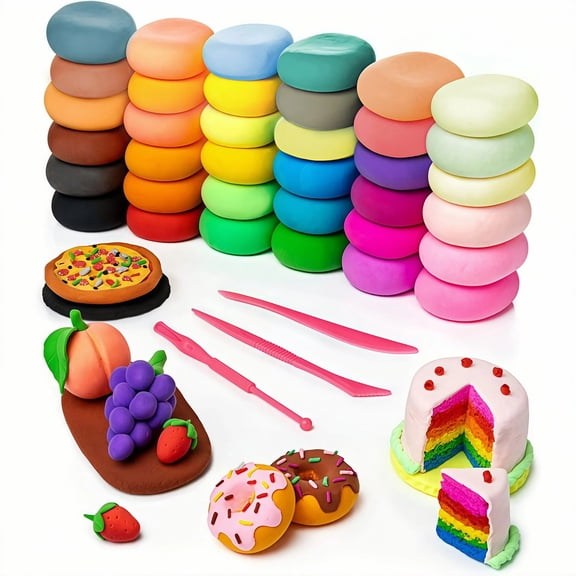 Air Dry Clay for Kids - 36 Colors Super Light Modeling Clay with 3 Sculpting Tools