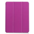 thumbnail image 2 of SaniMore for Apple iPad Air 11 (2024) Case, Auto Sleep/Wake, PU Leather Case with Tri-Fold Kickstand & Pencil Holder Shockproof Protective Cover for Women Men, Purple, 2 of 8