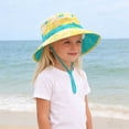 thumbnail image 5 of Xfvqtps Kids Summer Sun Hat Boys Girls Bucket Hat Adjustable Strap Wide Brim Beach Breathable Sun Protection Hat, 5 of 9