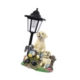 thumbnail image 4 of Estatua de perro para jardín Zulema con luces solares 2 perros blancos, 4 of 8