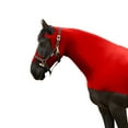 thumbnail image 2 of Resistance Horse Hood Pull-On with Face & Forelock Saver, Lycra Material, All Season, Small - Xlarge sizes, 2 of 7