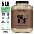 thumbnail image 4 of Naked Rice - Organic Brown Rice Protein Powder - Vegan Protein Powder - 5Lb Bulk, GMO Free, Gluten Free & Soy Free. Plant-Based Protein, No Artificial Ingredients - 76 Servings, 4 of 5