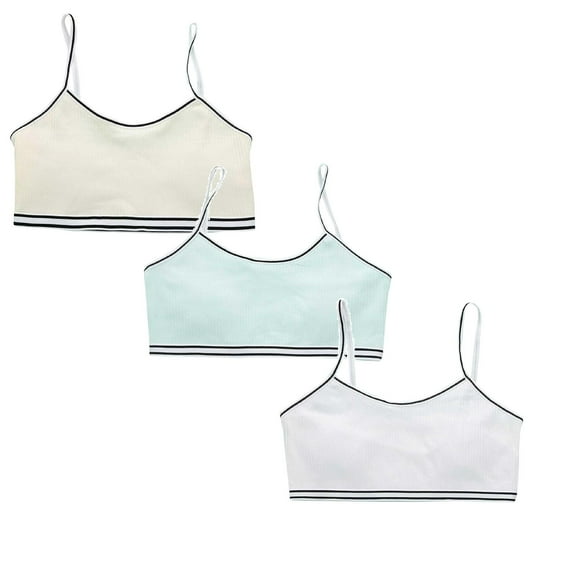 Sports Bras for Girls 9-11 Kids Girls Underwear Bra Vest Children Adjustable Shoulder Strap Underclothes Undies *3PCS