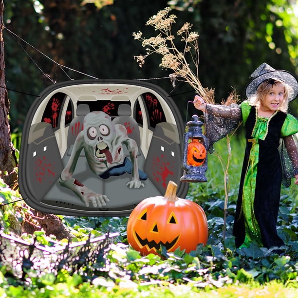 Decoraciones de Halloween, adornos de Halloween, regalos de Halloween, decoración de tela para coche de Halloween, decoración de maletero de coche de Halloween, revestimiento de pared de calabaza fant