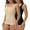 Black/Nude 2pk, variant on MANIFIQUE Compression Tank Cami - Tummy and Waist Control Body Shapewear Camisole for Women