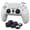 White, variant on Silicone Skin Cover Protector Case For PlayStation 5 DualSense Wireless Controller With 6 Black Thumb Grip Caps, Anti-Slip Silicone Soft Rubber Case Protector For PS5 Red