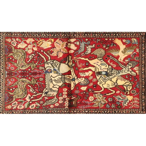 Ahgly Company Machine Washable Indoor Rectangle Traditional Sand Brown Area Rugs, 8' x 10'