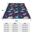 thumbnail image 3 of Sikiie Cartoon Dinosaur Ultra-Soft Micro flannel Blanket Luxury All Seasons Warm Blanket for Bedding Sofa and Travel (4 sizes)-50"x40", 3 of 7