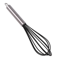 thumbnail image 1 of Utensilios de cocina batidor de huevos de silicona de 10 pulgadas mango de acero inoxidable mezclador de mano para uso doméstico MFZFUKR CPB-US-YYM702-6, 1 of 5