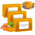 thumbnail image 1 of EIMELI Lemon Turmeric Kojic Acid Soap  Turmeric Soap Bar for Face and Body  Honey Glow Lemon Turmeric Soap for Face and Body  Natural Turmeric Handmade Soap for All Skin Types  Clearance, 1 of 7