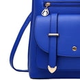 thumbnail image 3 of Stylago Womens Trendy Leather Backpack Purse Multiple Pockets Travel Shoulder Daypack Students Mini Schoolbags with Bear Pendant Blue, 3 of 6