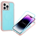 thumbnail image 4 of Decase Compatible with For Apple iPhone 14,Support Wireless Charging,Heavy Duty Rugged Shockproof Phone Cover[Military Grade Drop Protection] Mag Safe Magnetic Shell - blue, 4 of 7