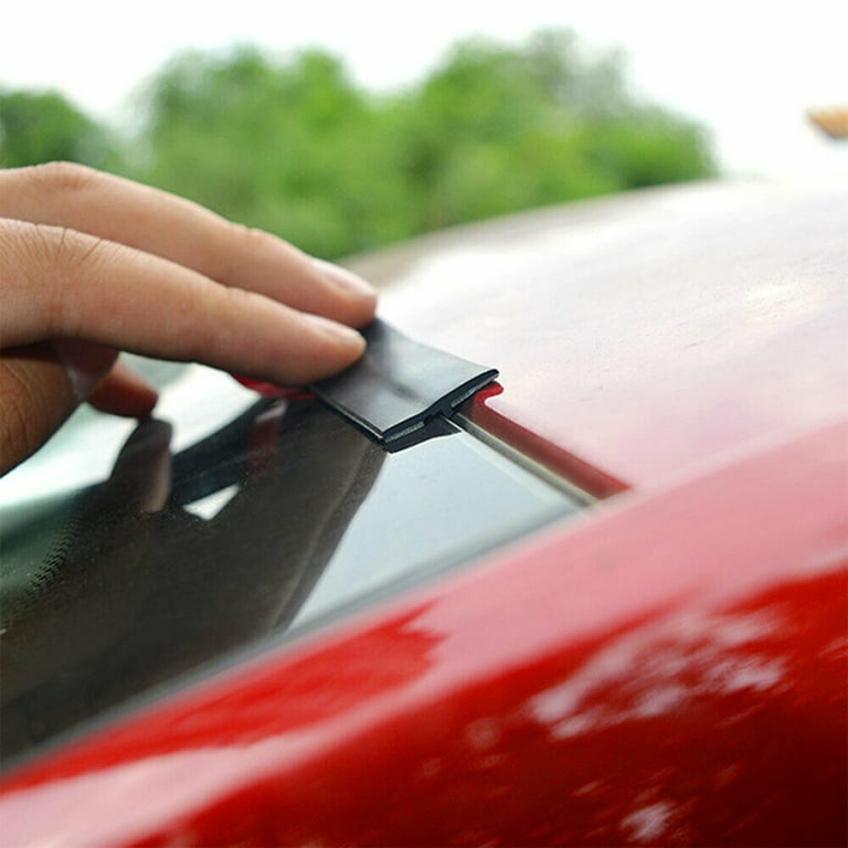 Car Door Edge Protector 4M Rubber Seal Strip For Car Door & Window Edges - Universal Weather Protection Rubber Windshield Trim - Foto 2