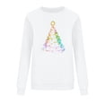 thumbnail image 6 of FDGIU 2025 Women's Sequined Snowflake Blouse – Christmas Long Sleeve Tee, Party Vacation Casual Top‌, 6 of 6