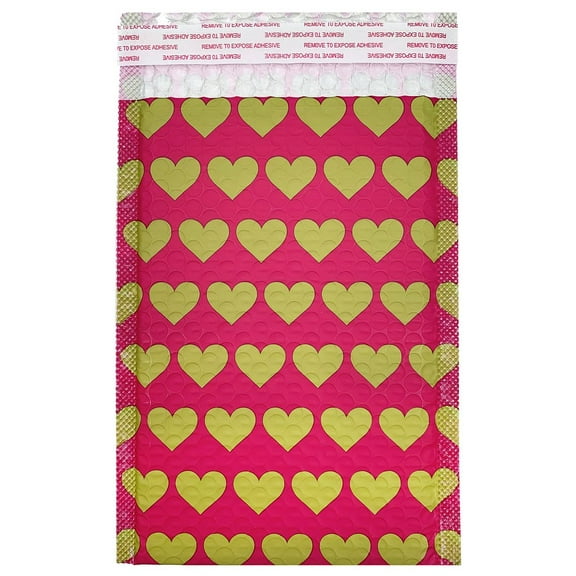 Great Papers! Mailer Padded Bubble, Kraft Heart, 6" x 9", Self-Seal, 25 count (2022021)