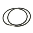 thumbnail image 1 of Rubber Necklace Cord Rope Chain with Steel Buckle 12-26 Inch for Jewelry, Black, 45cm, 1 of 7