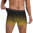 thumbnail image 3 of Men's Boxer Briefs, Gold Glitter Gradient Soft Comfy Mens Underwear Boxer Briefs Breathable With Widen Waist, 3 of 7