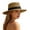 Brown, variant on Sun Hats for Women Women Elegant Hollow Out Structured Boater Sun Hat Outdoor Casual Black One Size