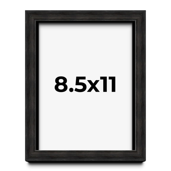8.5x11 Black Shadowbox Frame - Interior Size 8.5x11x1.25 Inches - Made To Display Items Up To 1.25 Inches Deep
