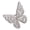 Silver +white, variant on Fashion Hollow Butterfly Jewelry Necklace Rings Bracelet for Women Birthday Gift