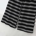 thumbnail image 4 of Lenpel Women's Plus Size Lounge Pants Elastic Waist Drawstring Wide Leg Striped Pajama Pants Soft Comfy Sleep Pants Casual Pj Bottoms, 4 of 7