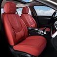 thumbnail image 3 of Coverado Red Car Seat Covers Full Set, Waterproof Faux Leather Auto Seat Protectors with Lumbar Support, Luxury Automotive Interior Accessories Universal Fit Most Cars SUV Trucks, 3 of 7