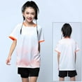 thumbnail image 3 of Agkizg 2PC Short Sleeve Training Set Round Neck Top Elastic Waist Shorts Quickly Dry Breathable (Girl's or Girl's Plus),2-Piece Set, 3 of 5