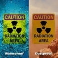 thumbnail image 6 of (2 Pack) Radiation Area With Symbol OSHA Caution Radiation Sign 18 Inch X 24 Inch Plastic Sign, Weather Resistant, UV Protected for Workplace, Business, and Construction Site, Made in, 6 of 8