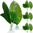 thumbnail image 2 of 8pcs Betta Bed Leaf Hammock Fish Hideout Plastic Plants for Fish Spawning, 2 of 8