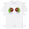 thumbnail image 1 of Feliz Navidad beber dibujos animados Grinches camiseta mujer Palma impresa camiseta hombres clásico cuello redondo patrón suelto camisa regalo Tops, 1 of 4