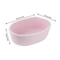 thumbnail image 2 of Home Textile Storage Weave Cute Oval Ropes Woven for Baby Items Children's Storage Cat Dog Toy Easter Valentine's Day Carnival Organization, 2 of 7