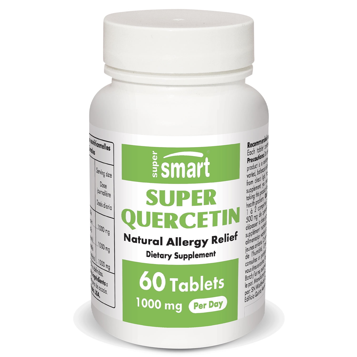 Supersmart Super Quercetin 1000 mg per Day Flavonoids Supplement