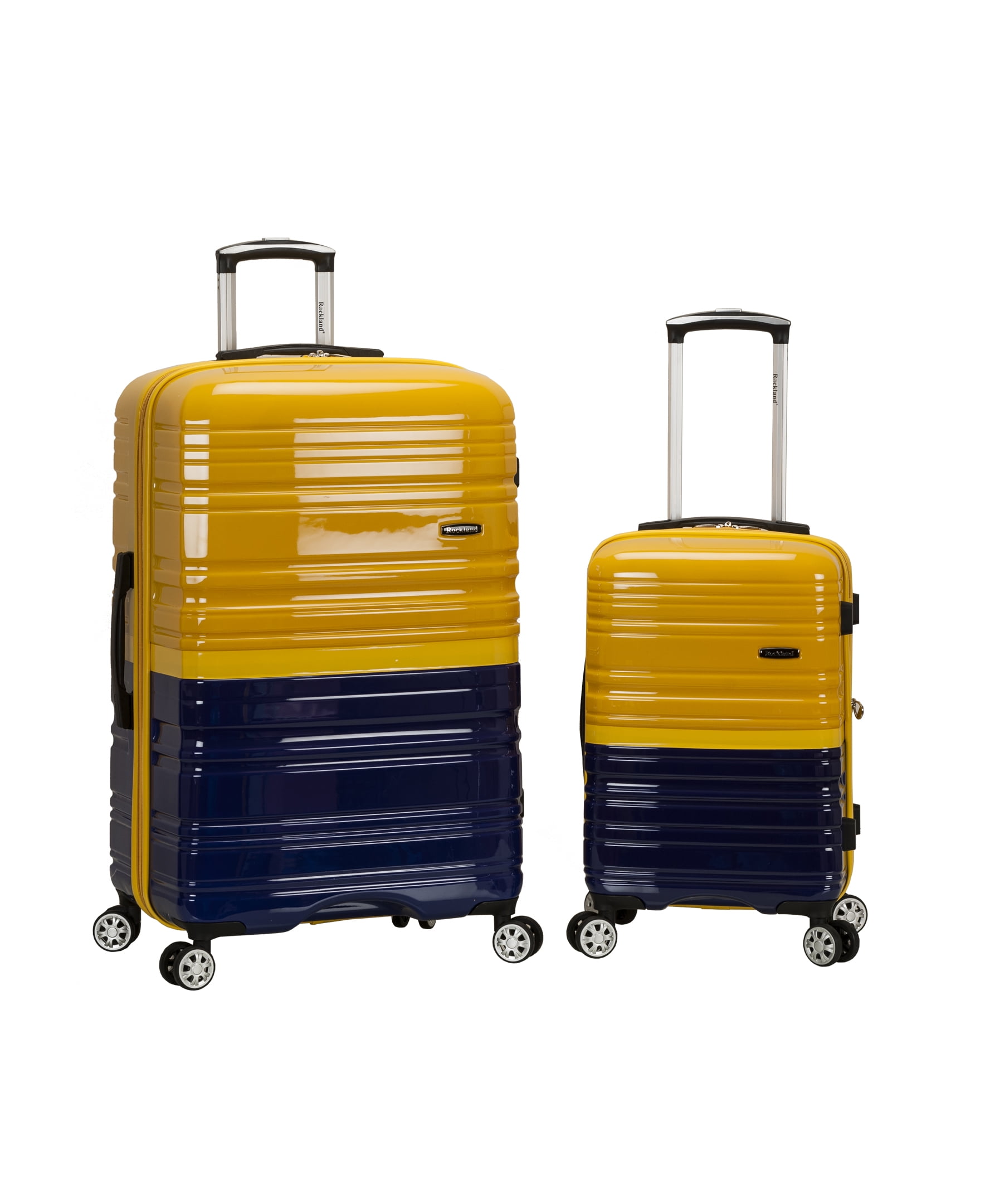 Rockland Speciale Hardside 2-Piece Expandable Spinner Luggage Set Orange, 20/28 
