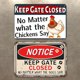 thumbnail image 2 of Placa Metal Vintage para Mantener La Puerta Cerrada Pintura Hierro Rectangular 30x20cm 2 Uds., 2 of 9