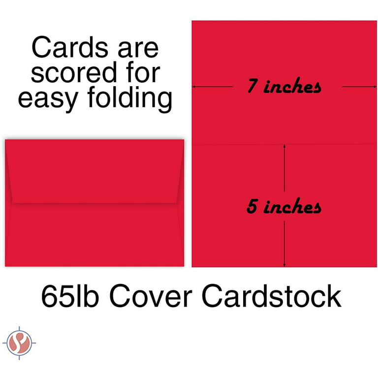 5x7 A7 Cards, Flat & Folding, Blank or Printed